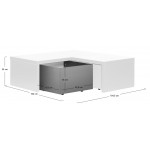 Γωνιακά Συρτάρια Young Users Next-Μαύρο 104.4x106.1x35.6