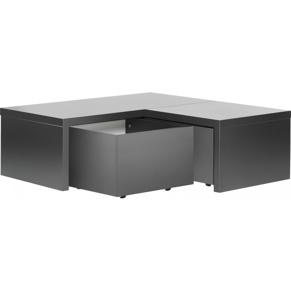 Γωνιακά Συρτάρια Young Users Next-Μαύρο 104.4x106.1x35.6