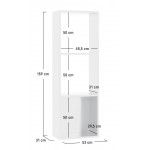 Ραφιέρα Young Users Next I-Λευκό 53x31x159