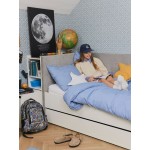 Κρεβάτι Young Users Next II-Λευκό-Αριστερά 207x98x95