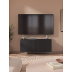 Έπιπλο Τηλεόρασης Ravion-Μαύρο 100x40x41