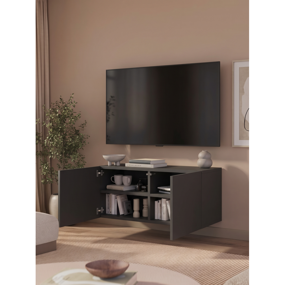Έπιπλο Τηλεόρασης Ravion-Μαύρο 100x40x41
