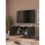 Έπιπλο Τηλεόρασης Ravion-Μαύρο 100x40x41