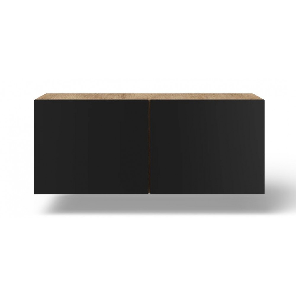 Έπιπλο Τηλεόρασης Ravion-Μαύρο - Φυσικό 100x40x41