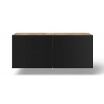 Έπιπλο Τηλεόρασης Ravion-Μαύρο - Φυσικό 100x40x41
