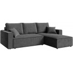 Γωνιακός Καναπές Zyra-Ανθρακί 232x143x85