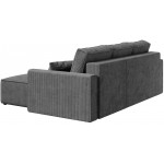 Γωνιακός Καναπές Zyra-Ανθρακί 232x143x85