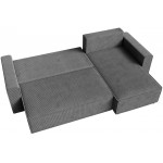 Γωνιακός Καναπές Zyra-Ανθρακί 232x143x85