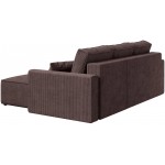 Γωνιακός Καναπές Zyra-Καφέ Σκούρο 232x143x85