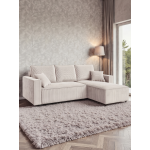 Γωνιακός Καναπές Zyra-Κρεμ 232x143x85