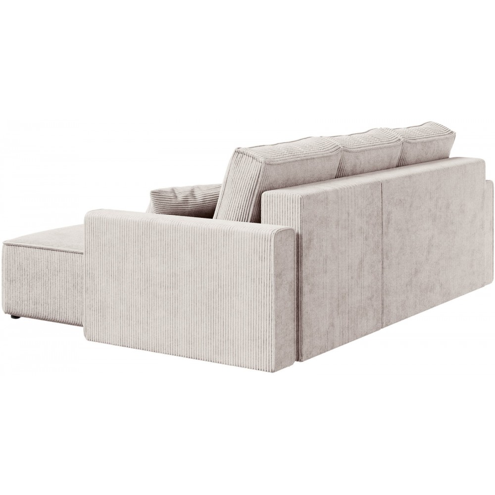 Γωνιακός Καναπές Zyra-Κρεμ 232x143x85