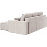 Γωνιακός Καναπές Zyra-Κρεμ 232x143x85