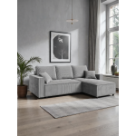 Γωνιακός Καναπές Zyra-Σταχτί 232x143x85
