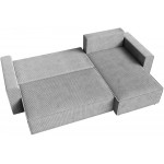Γωνιακός Καναπές Zyra-Σταχτί 232x143x85