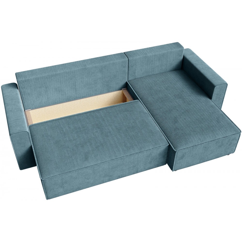 Γωνιακός Καναπές Zyra-Πετρόλ 232x143x85