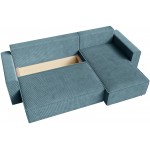 Γωνιακός Καναπές Zyra-Πετρόλ 232x143x85
