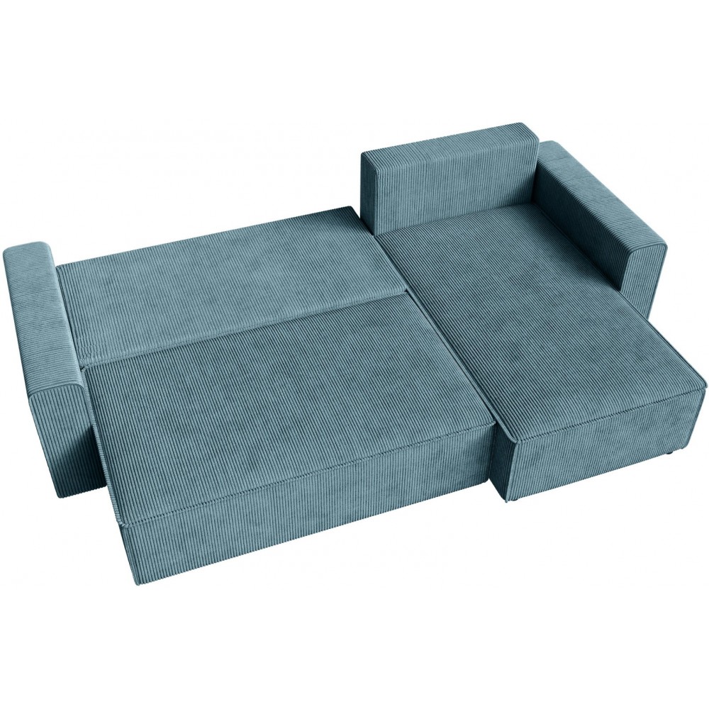 Γωνιακός Καναπές Zyra-Πετρόλ 232x143x85