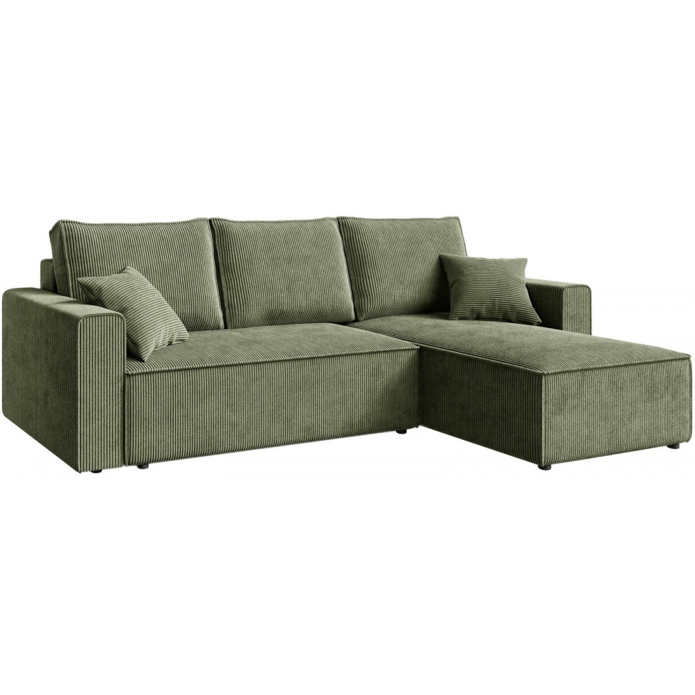 Γωνιακός Καναπές Zyra-Λαδί 232x143x85