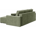 Γωνιακός Καναπές Zyra-Λαδί 232x143x85