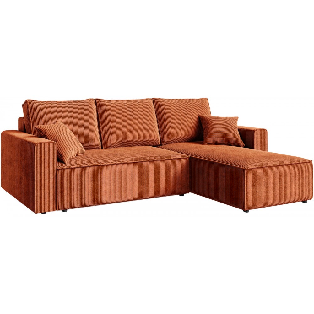 Γωνιακός Καναπές Zyra-Τερακότα 232x143x85