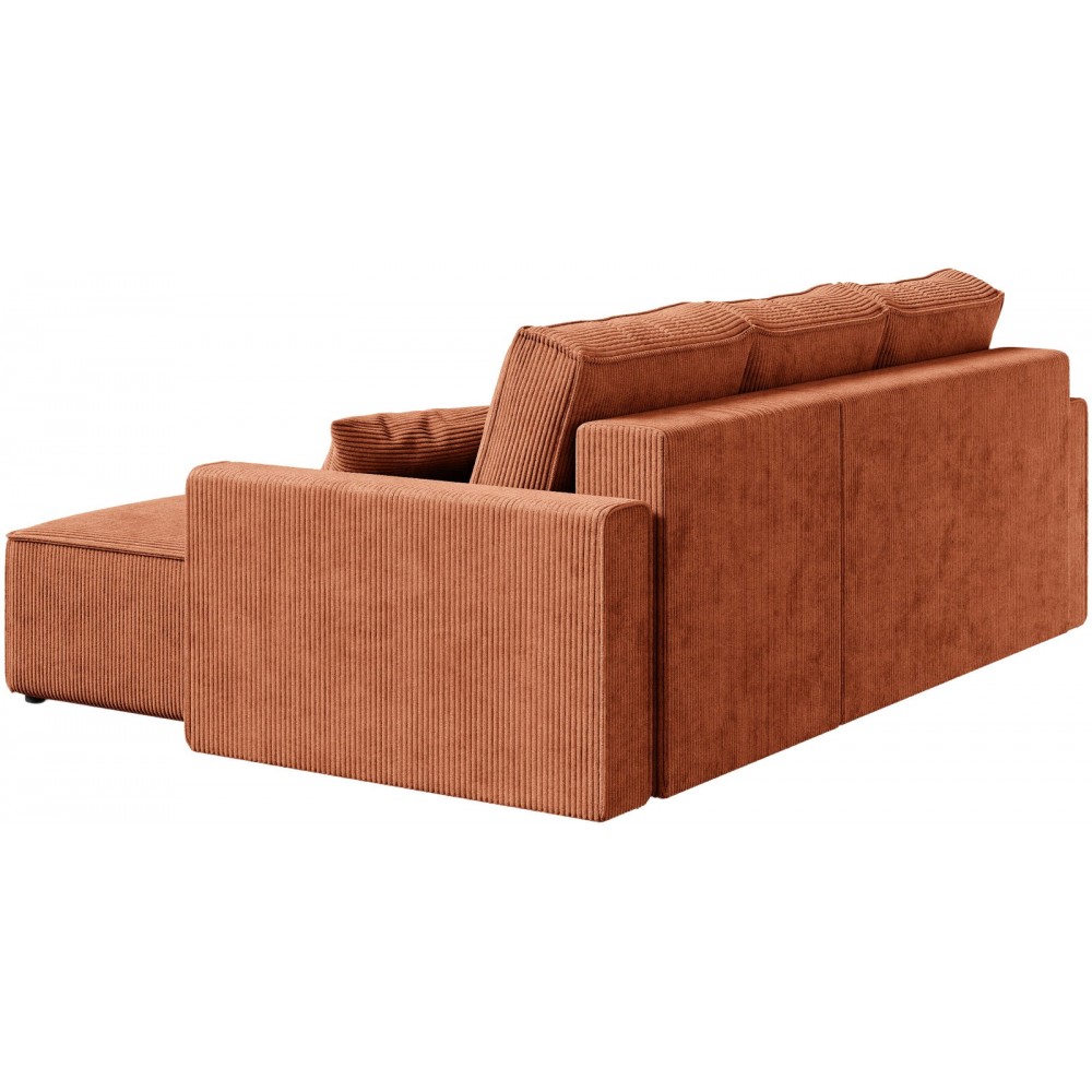 Γωνιακός Καναπές Zyra-Τερακότα 232x143x85