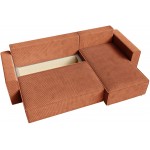 Γωνιακός Καναπές Zyra-Τερακότα 232x143x85