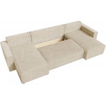 Γωνιακός Καναπές Zyra U-Κρεμ 305x140x85