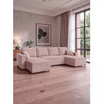 Γωνιακός Καναπές Zyra U-Σάπιο μήλο 305x140x85