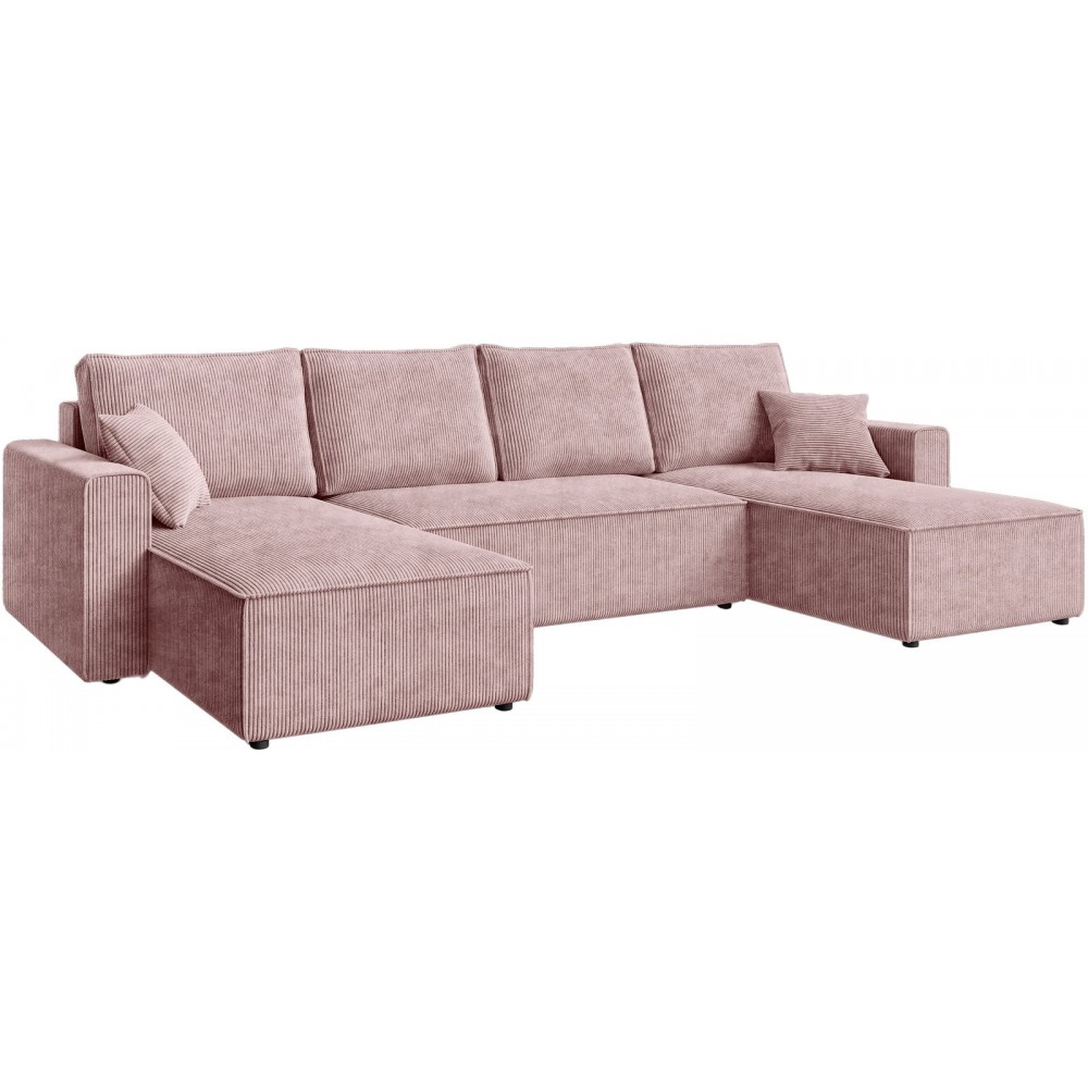 Γωνιακός Καναπές Zyra U-Σάπιο μήλο 305x140x85