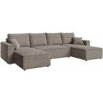 Γωνιακός Καναπές Zyra U-Ταουπ 305x140x85