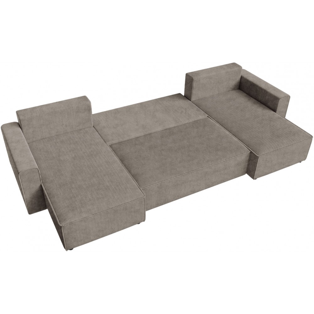 Γωνιακός Καναπές Zyra U-Ταουπ 305x140x85