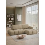 Γωνιακός Καναπές Soffi-Μπεζ-Δεξιά 283x166x87