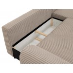 Γωνιακός Καναπές Ubo L-Μπεζ-Δεξιά 282x187x81