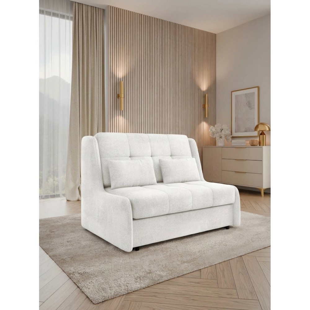 Καναπές Viva Elite II Διθέσιος-Λευκό 126x98x85