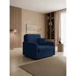 Πολυθρόνα Viva Silk I-Μπλε Σκούρο 102x98x85