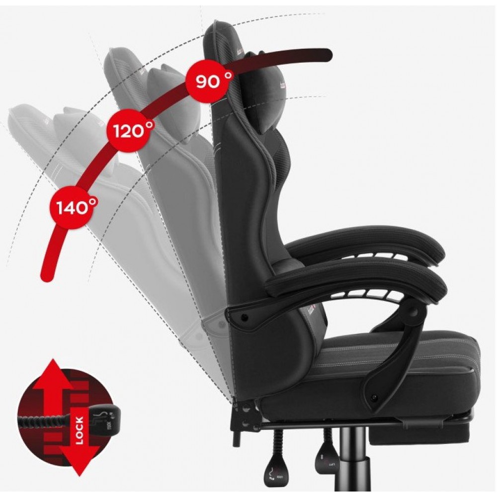Καρέκλα Gaming Force 3.7 – Μαύρο 60x45x116