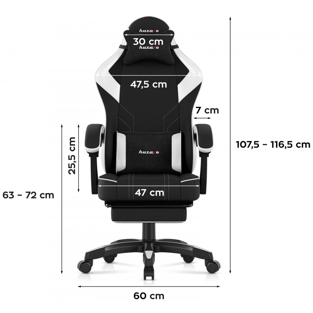 Καρέκλα Gaming Force 3.7 – Λευκό 60x45x116