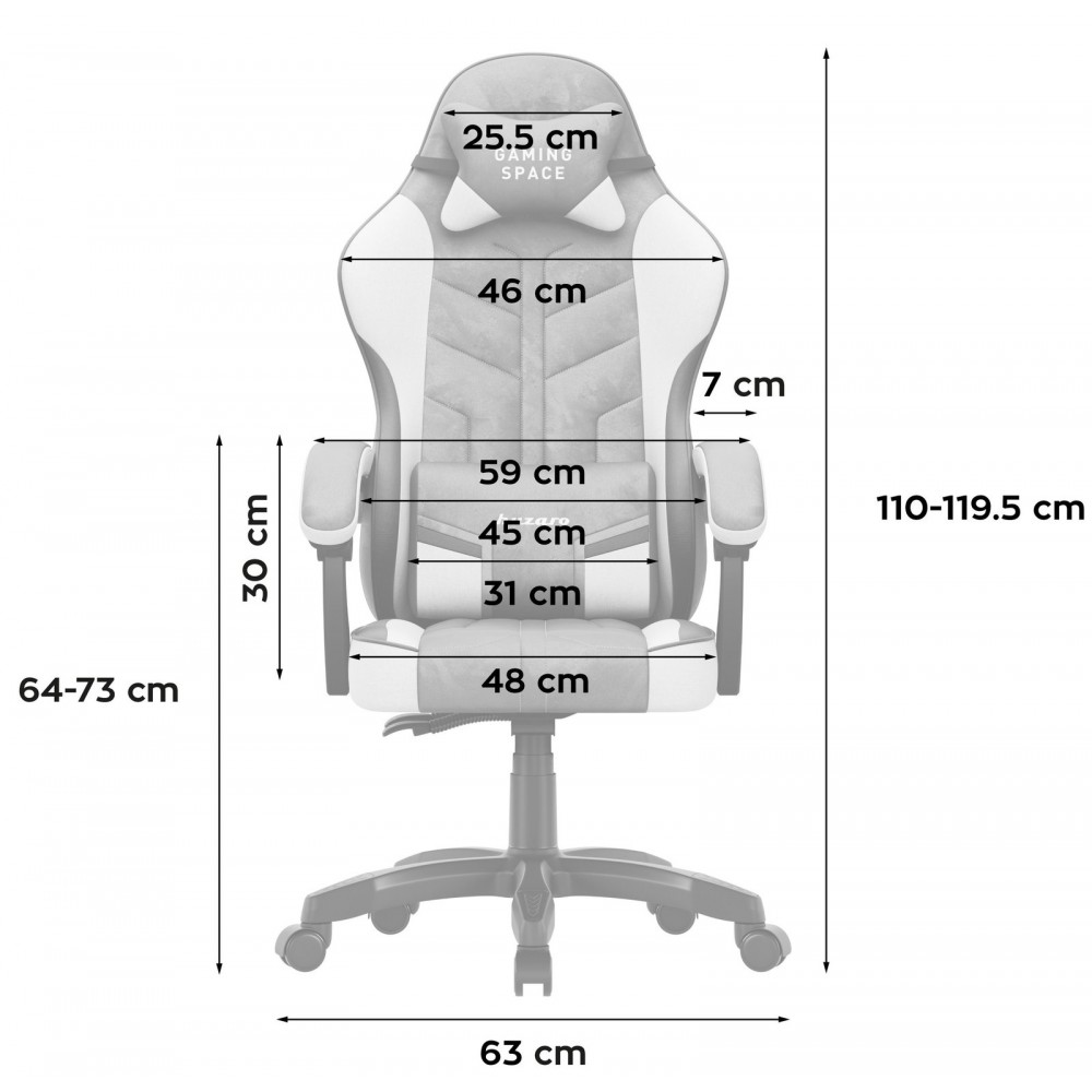 Καρέκλα Gaming Force 2.7 – Γκρί 63x46x120