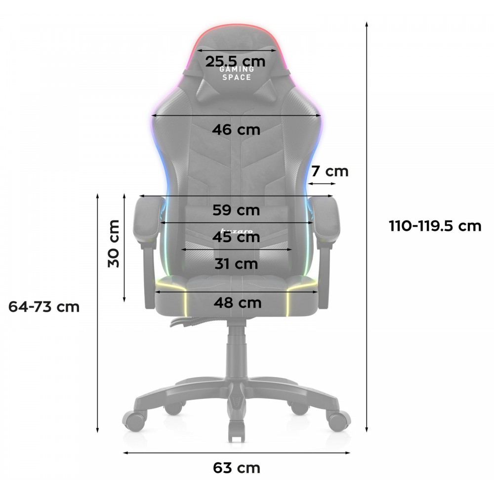 Καρέκλα Gaming Force 2.7 RGB 63x46x120