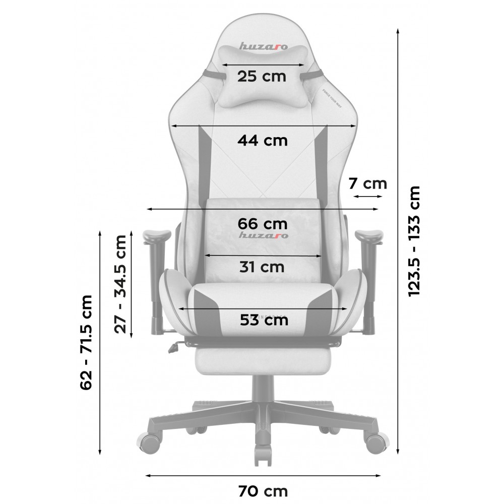 Καρέκλα Gaming Force 5.7 – Γκρί 70x53x133