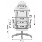 Καρέκλα Gaming Force 5.7 – Γκρί 70x53x133