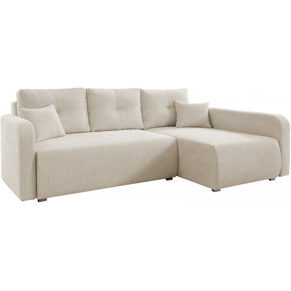 Γωνιακός Καναπές Viena-Κρεμ-Δεξιά 234x145x88