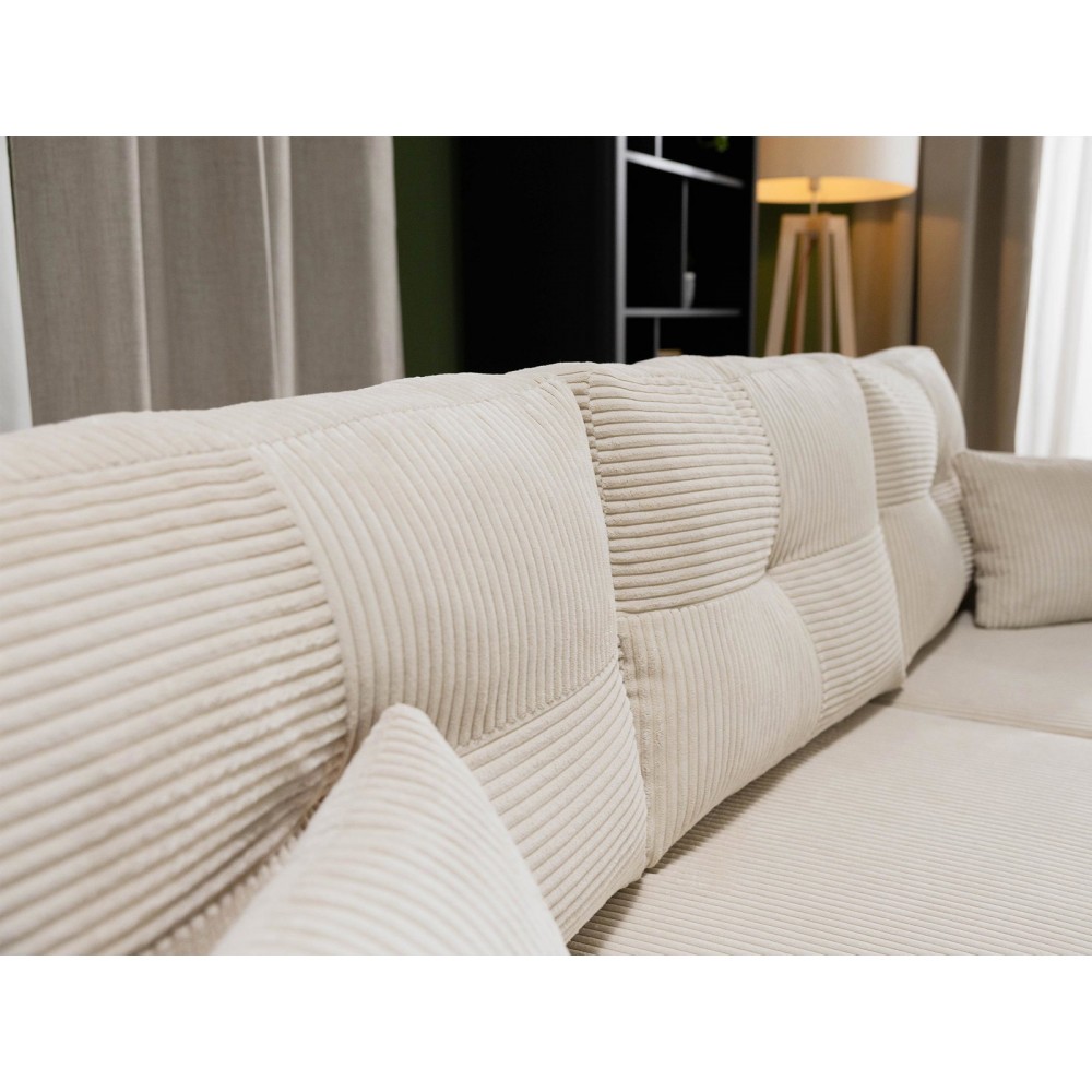 Γωνιακός Καναπές Viena-Κρεμ-Δεξιά 234x145x88