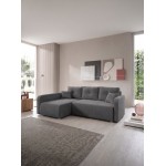 Γωνιακός Καναπές Viena-Ανθρακί-Αριστερή 234x145x88