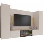 Σύνθετο Σαλονιού Deromi II-Μπεζ 260x38x150