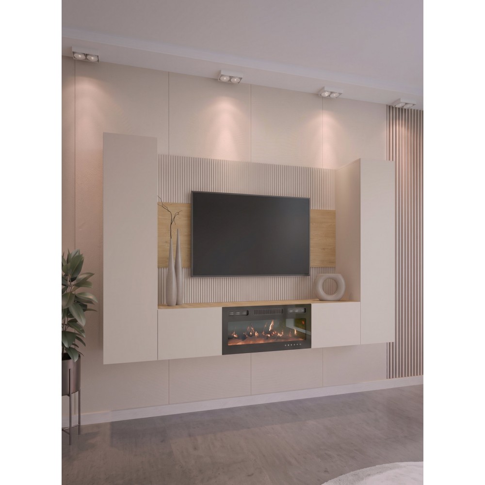 Σύνθετο Σαλονιού Deromi II-Μπεζ 260x38x150