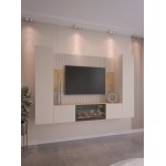 Σύνθετο Σαλονιού Deromi II-Μπεζ 260x38x150
