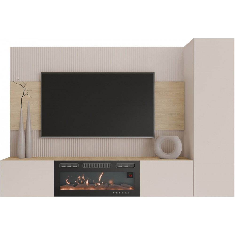 Σύνθετο Σαλονιού Deromi III-Μπεζ 220x38x150