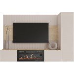 Σύνθετο Σαλονιού Deromi III-Μπεζ 220x38x150