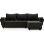 Γωνιακός Καναπές Runo-Ανθρακί 251x140x88